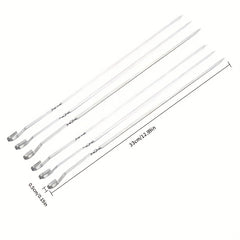 20pcs Stainless Steel BBQ Skewers & Forks, Easy to Clean & Carry