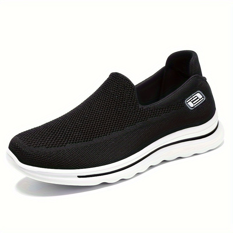 Thick Bottom Slip On Sneakers Mesh Lightweight Non Slip Shoes