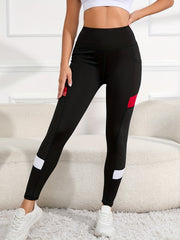 High Waist Yoga Pants Slim Fit High Stretch With Pockets