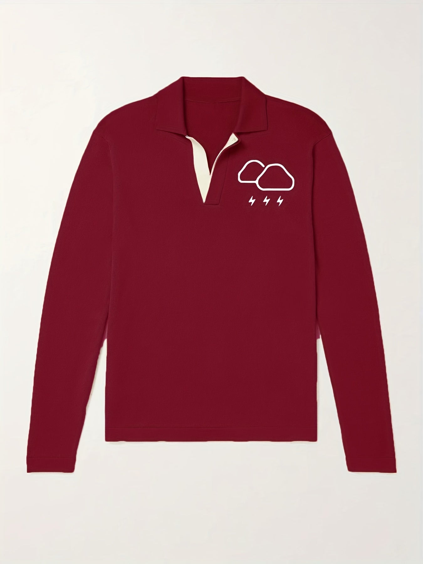Men's Thunderstorm Knit Polo Shirt for Winter