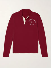 Men's Thunderstorm Knit Polo Shirt for Winter