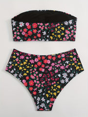 Floral Tube Top & Panty Bikini Set