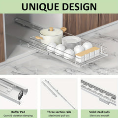 Heavy Duty Cabinet Pull Out Shelves - Slide Out Cabinet Organizer