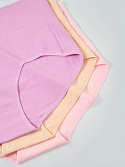 Basic Waistband Briefs Set High Stretch Panties 8pcs