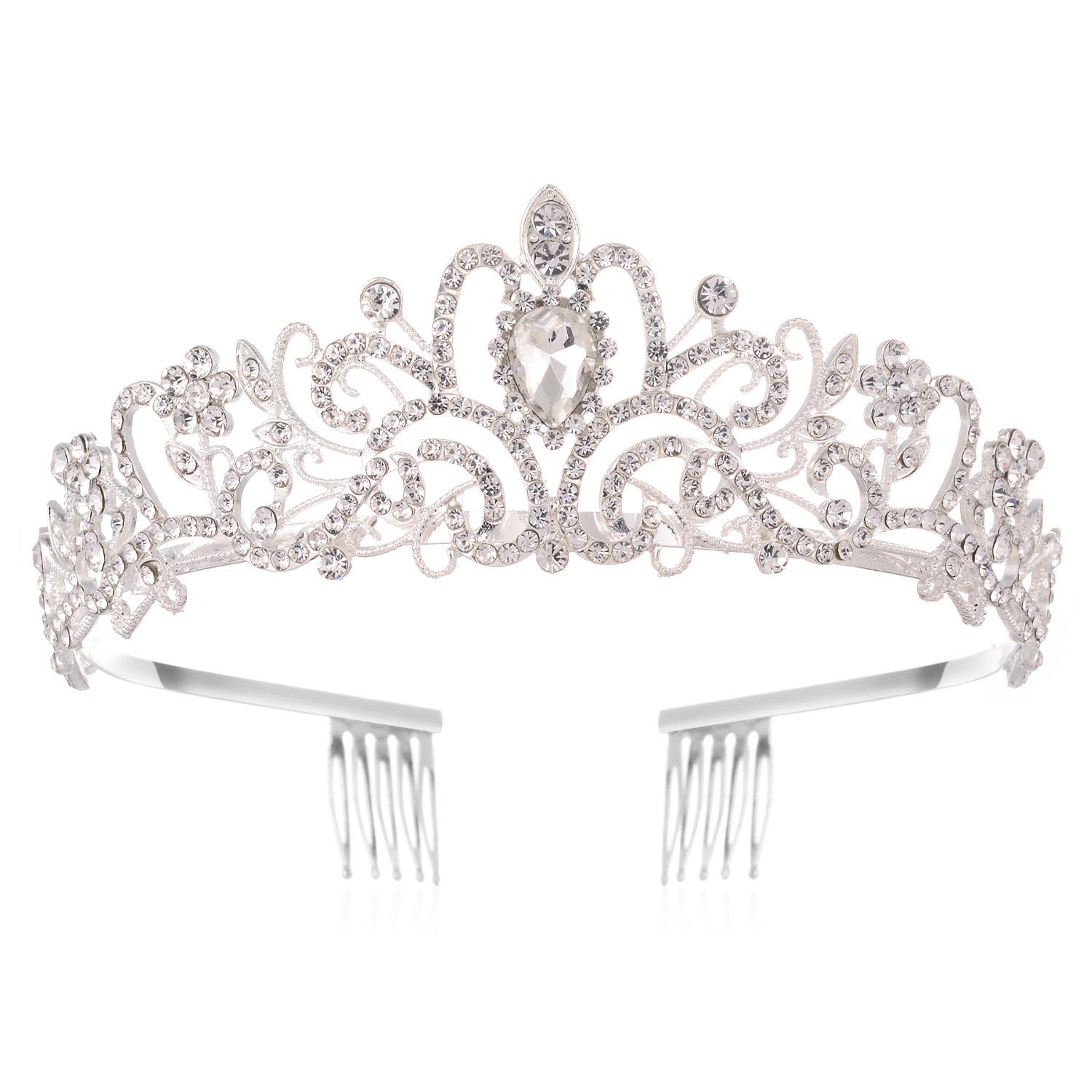 Colorful Rhinestone Crown Hairband Headband Princess Tia