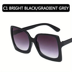 Vintage Rectangle Sunglasses for Women 90s Style UV400 Protection