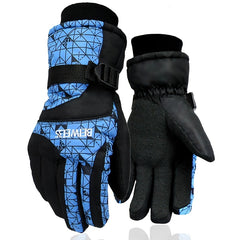 Men's Windproof Thermal Ski Gloves for Outdoor Activities