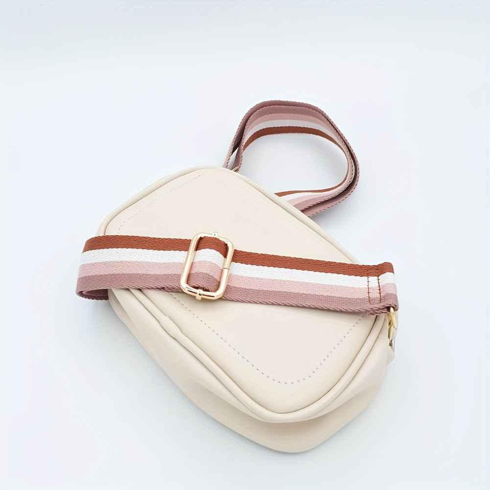 Colorblock Shoulder Bag Strap Adjustable Replacement Travel Accessories