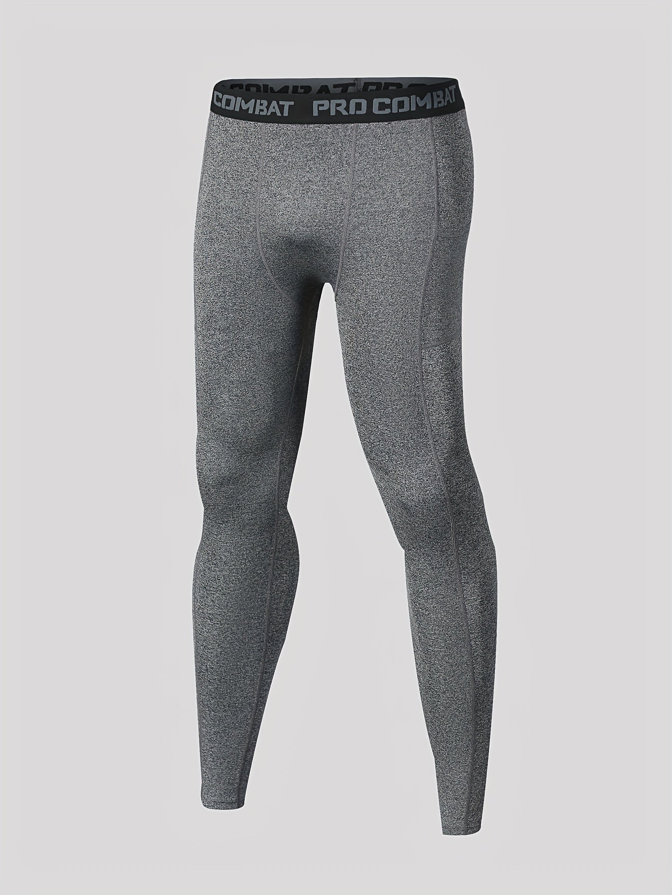 Men's Solid Leggings Active Quick Drying Sports Compression Pants