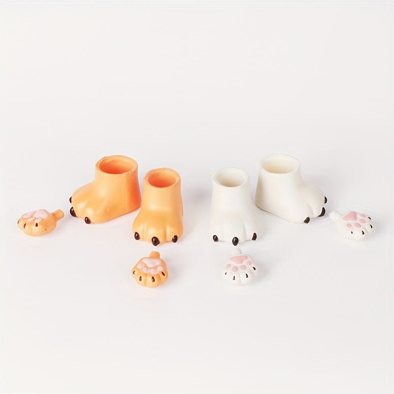 4pcs BJD Shoes 1 12 Doll Shoes 1 12 Bjd Cat Claws 1 12 BJD Doll Shoes