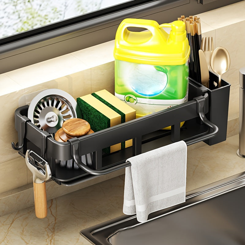 Stainless Steel Kitchen Cleaning Supplies Storage Rack