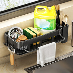 Stainless Steel Kitchen Cleaning Supplies Storage Rack