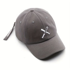 Solid Embroidery Baseball Cap Casual Dad Hats Adjustable Sun Hat