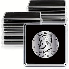 Acrylic Silver Dollar Coin Holder 4.57 x 4.57 cm