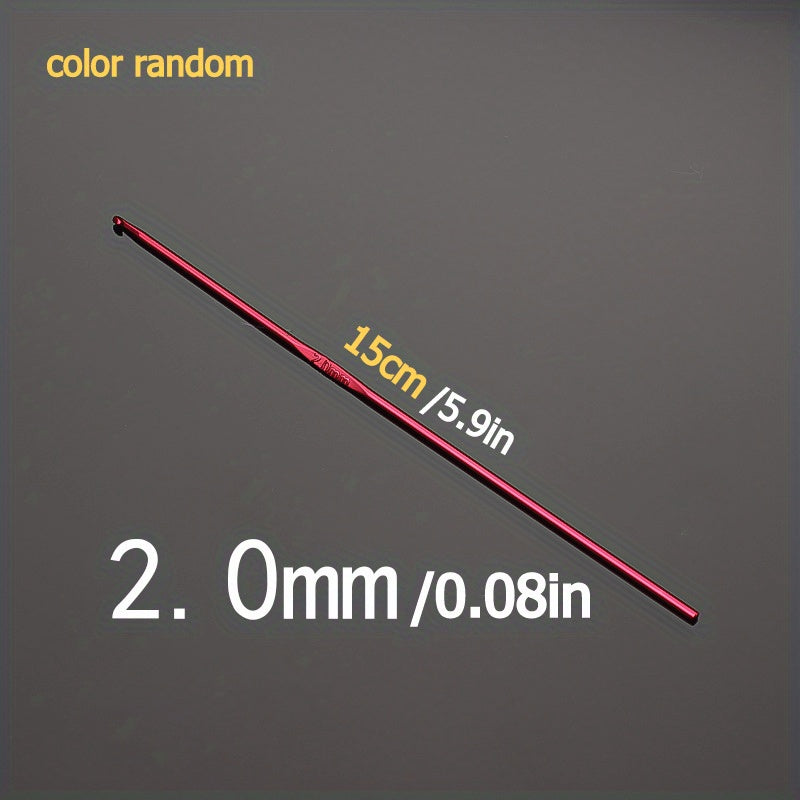 1pc Crochet Hooks High Coloured Aluminum Hook Needles Knitting Needles