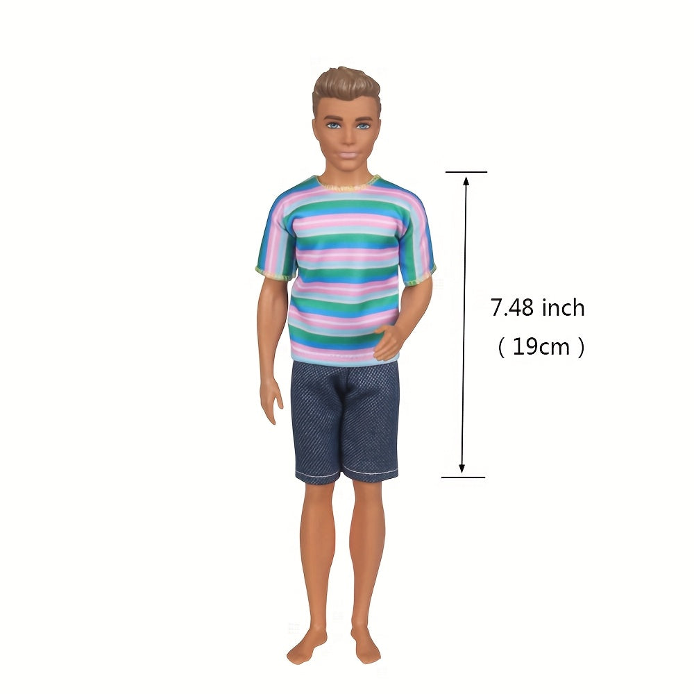 10pc 30" Boy Doll Clothes Outfits Tops & Pants Stripes Plaid Polka Dots Prints