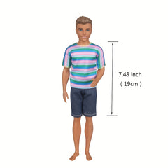 6pcs Doll Clothes Tops and Pants Outfit for 30 Boy Doll Accessories Toys