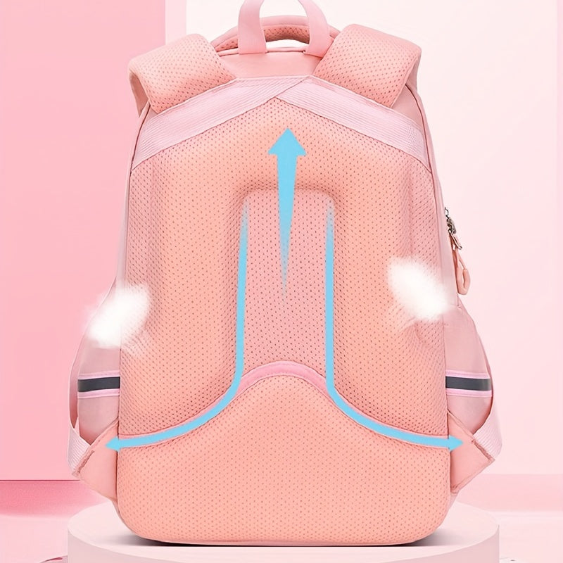Casual Backpack with Spine Protection for School