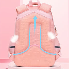 Casual Backpack with Spine Protection for School