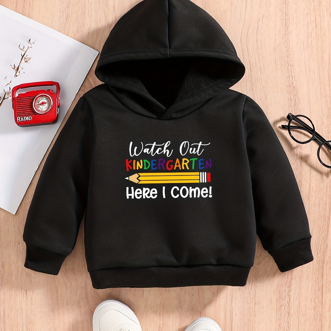 Baby Boys Spring And Autumn Sweatshirt Hoodie KINDERGARTEN HERE I COME