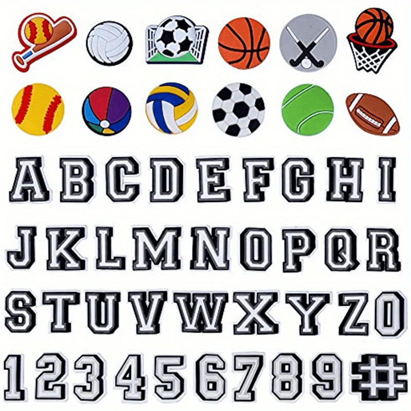49pcs Sports Ball Style Shoe Charms for Clog Shoes Wristband Bracelet