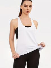 Solid Sports Fitness Running Tank Top Sleeveless Shirts