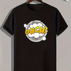 Men's OUCH Pattern Print Sports T-shirt