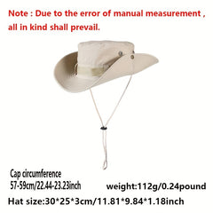 Cowboy Bucket Hat Breathable Sun Hat Hiking Fishing Boon