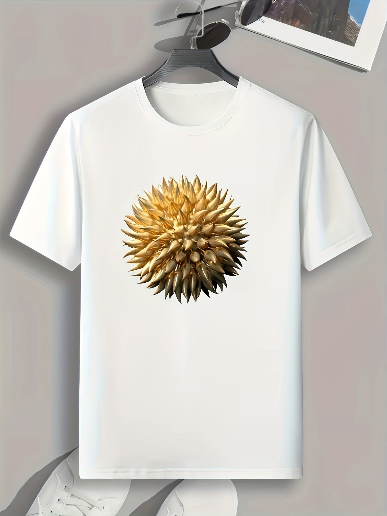 Spiny Stuffs Print Men's Graphic T-shirt Casual Comfy Tees For Summer