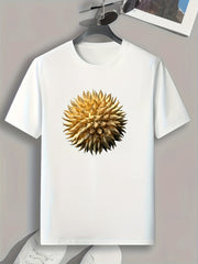 Spiny Stuffs Print Men's Graphic T-shirt Casual Comfy Tees For Summer
