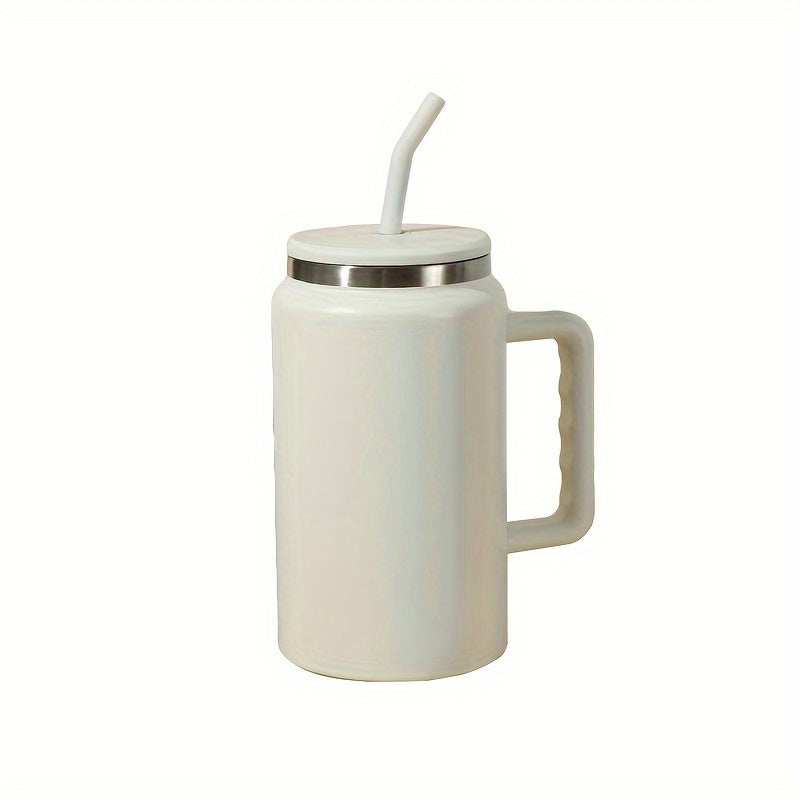 50oz Stainless Steel Water Cup Handle Leakproof Outdoor Sports Fitness Travel