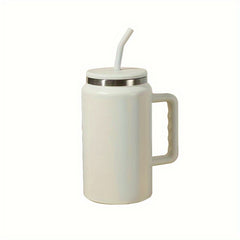 50oz Stainless Steel Water Cup Handle Leakproof Outdoor Sports Fitness Travel