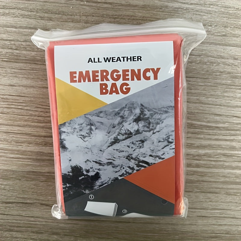 PE Insulated Emergency Sleeping Bag Orange Outdoor