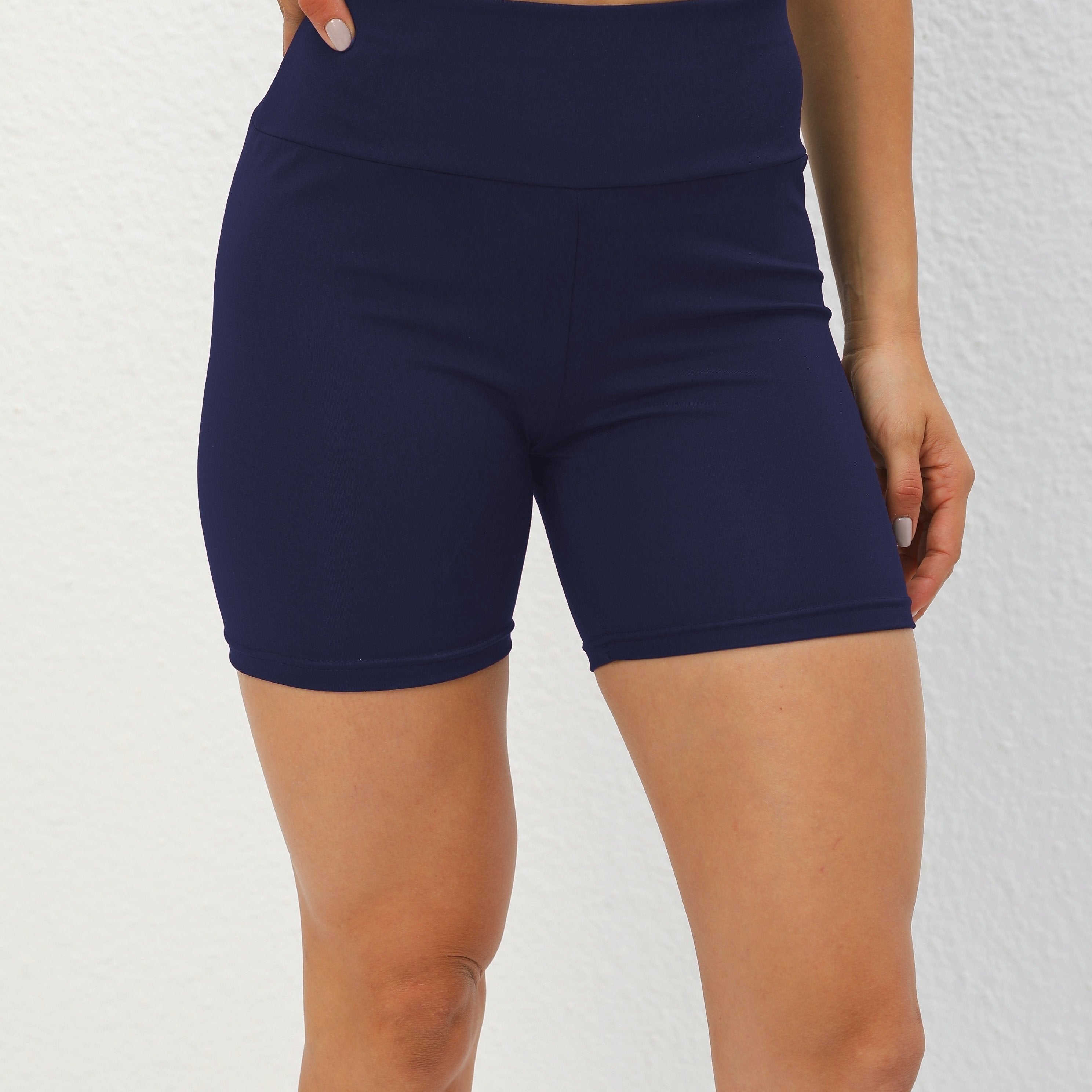 Yoga Sports Shorts Wide Waistband Workout Shorts Women's Activewear