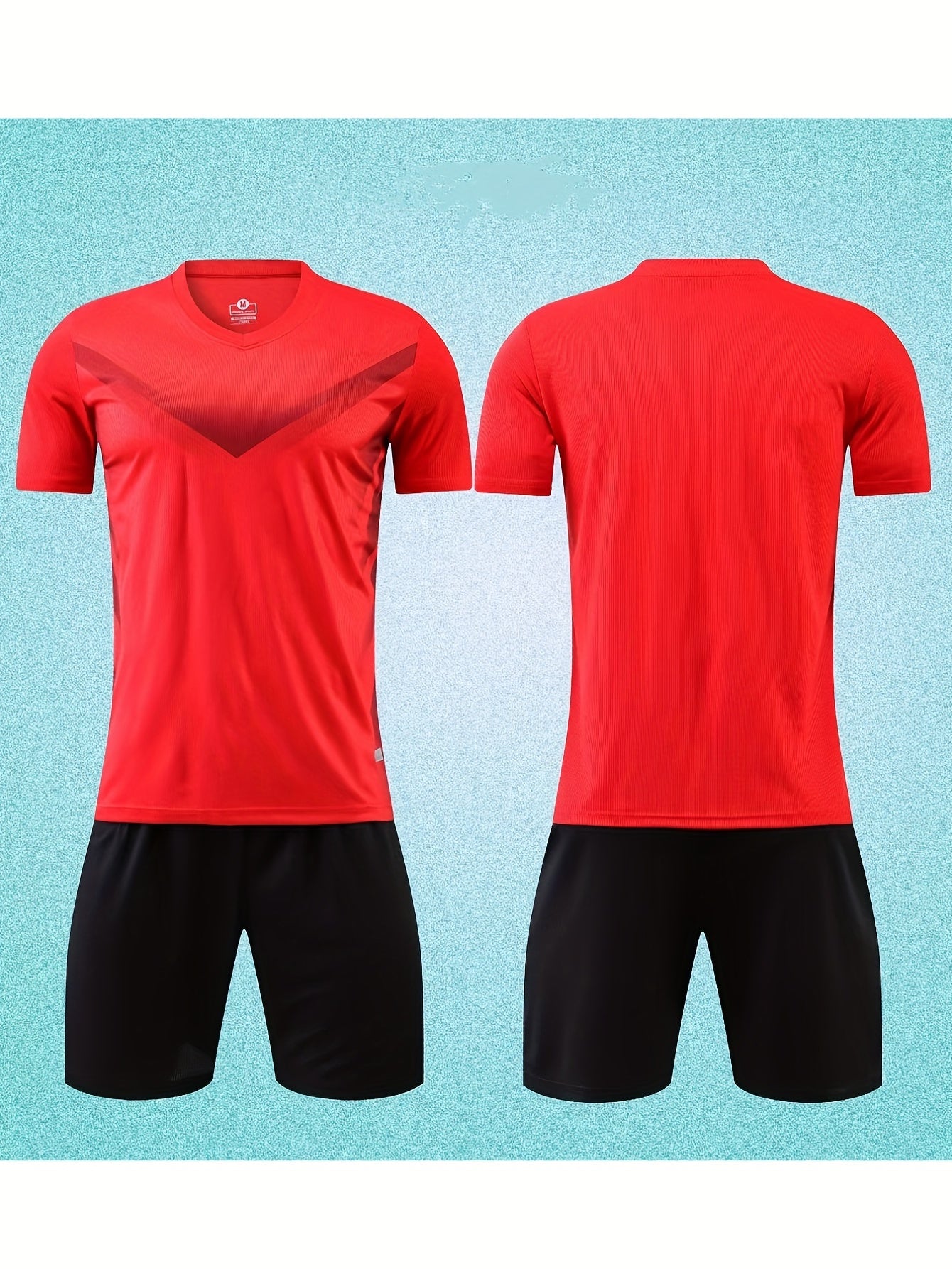 2pcs Kid's Football Jersey & Shorts Set for Soccer Training