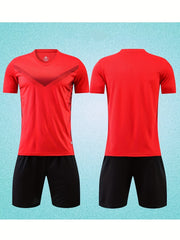 2pcs Kid's Football Jersey & Shorts Set for Soccer Training