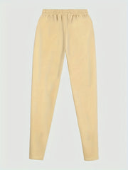 Men's Slim Fit Flared Joggers with Spade Pattern Drawstring Pants