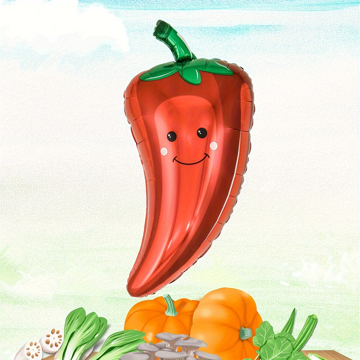 8pcs Vegetable Aluminum Balloon Combo for Birthday Party