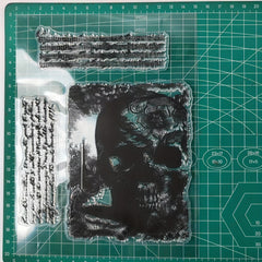 Skull Clear Stamps for Scrapbooking Embossing DIY Greeting Card