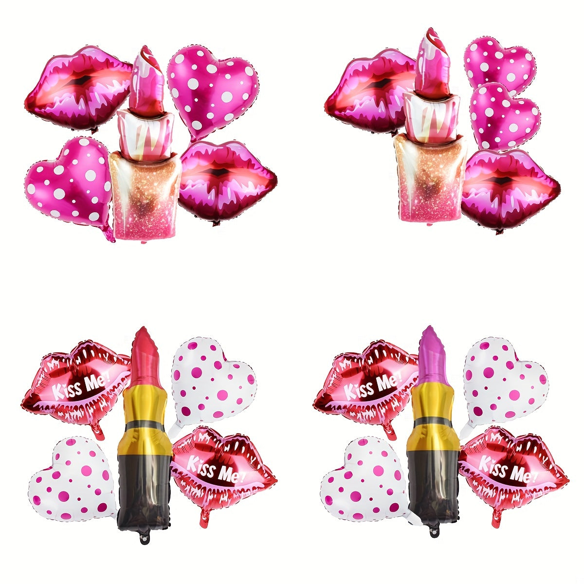 Lipstick Balloon Set for Women's Birthdays and Weddings