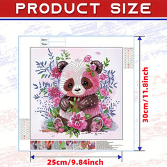 Panda Pattern 5D Diamond Art Kit Home Wall Decor