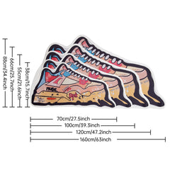 Anti-Slip Absorbent Mat for Sneakers - Durable Indoor Outdoor Doormat