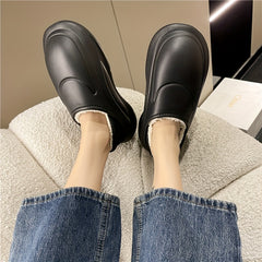 Plush Lined Furry Thermal Chunky Sandals Fall Winter Snow Boots
