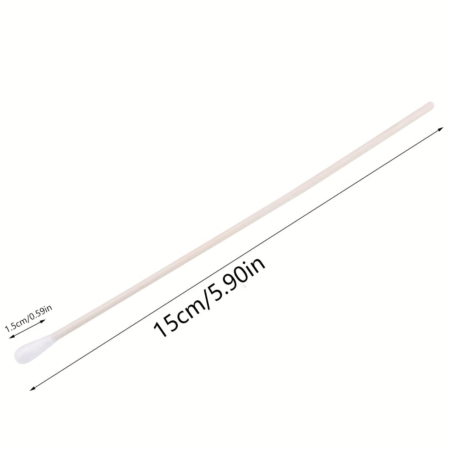 6-Inch Cotton Swabs with Wooden Handles for Cleaning Tactical Accessories