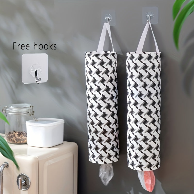 Wall Mounted Storage Bag Grocery Shopping Bag Dispenser