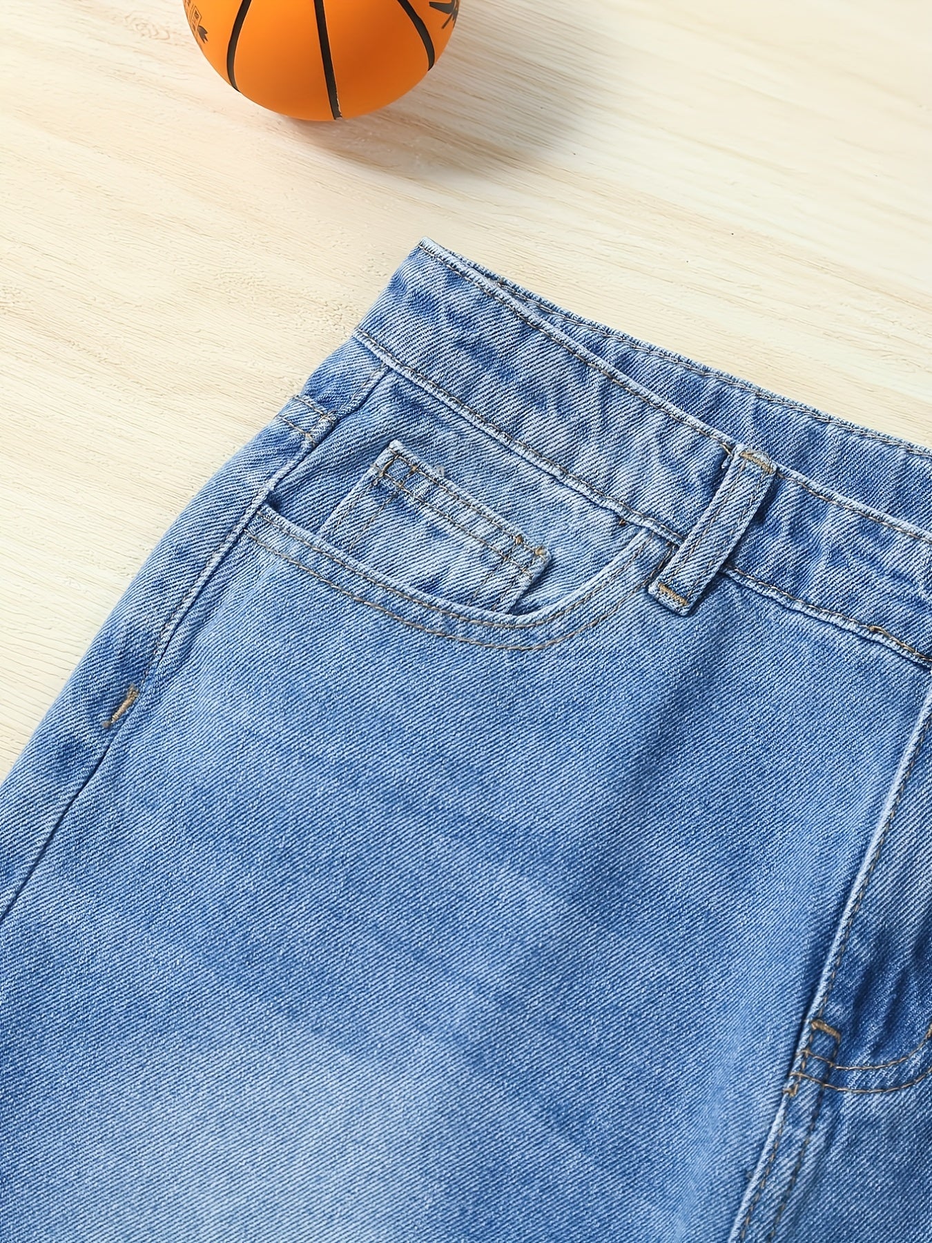 Boys Ripped Denim Shorts - Summer Outdoor Comfort