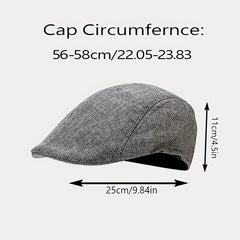 Adjustable Ear Protection Newsboy Cap for Dad Men Women Spring Autumn