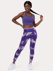 Tie Dye High Waisted Plus Size Yoga Leggings