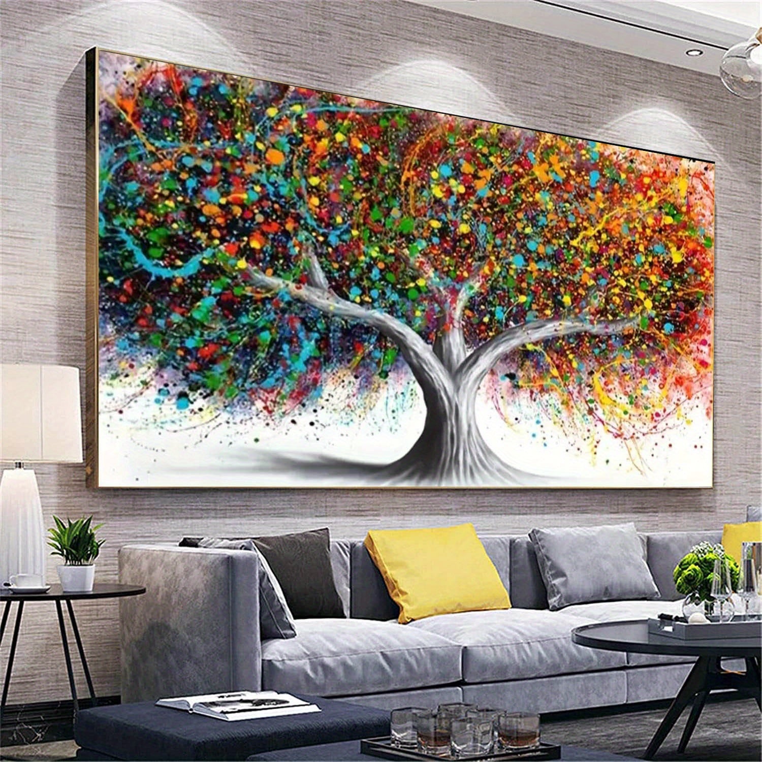 5D Artificial Diamond Art Painting Tree Rhinestones Kit