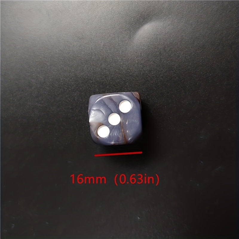 12 Pc Set of 16mm 2 Dice Puzzle Game Dot Acrylic High Dice Fun Game